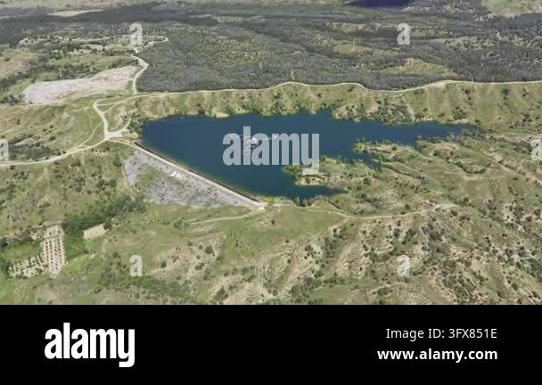 Aerial View of Ancient Aqueducts in Pisidia Ancient City Yalvac Isparta ...