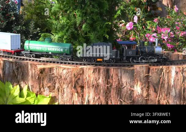 A garden scale model of an LGB 2019S Colorado & Southern Mogul 2-6-0 ...