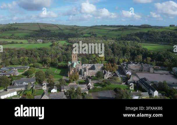 Buckfast, Devon, England: DRONE VIEWS: The village of Buckfast ...