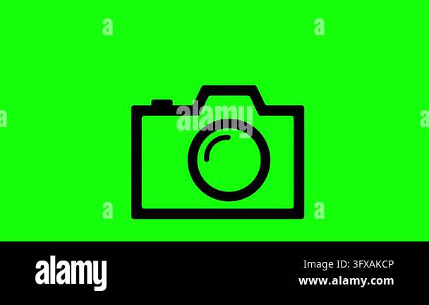 Camera Icon Sends Broadcast Signals for Livestreaming Media Stock Video ...