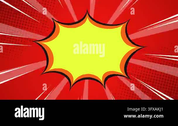 Comic style background. Retro manga cartoon background Stock Video ...