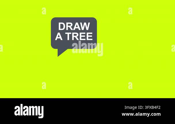 Generative AI Prompt Interface Showing Tree Illustration Animation on ...