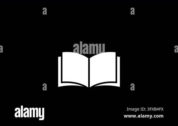 Animated Robot Tutor Icon Reading an Open Book Transparent Background ...
