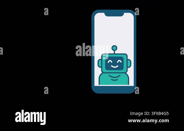 Artificial Intelligence Medical Diagnosis Animation on Alpha channel ...
