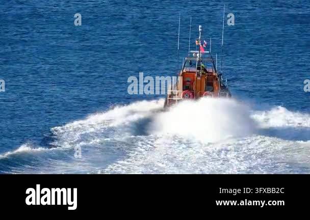 Seahouses, Northumberland, UK, 06.25.2026. RNLI in action.. A fishing ...