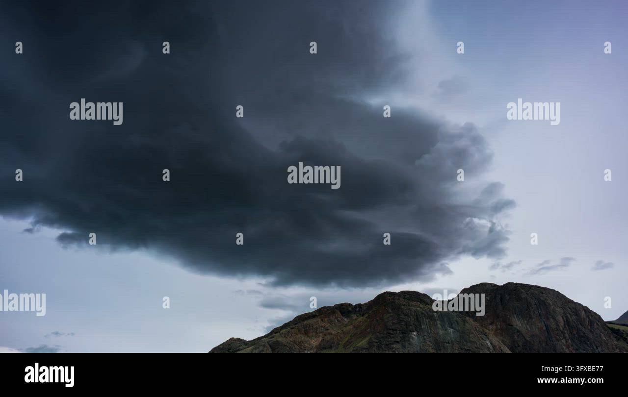 Sterm Vector Time-Lapse of a Storm Cell Over Remote Patagonia Stock Video Footage ...