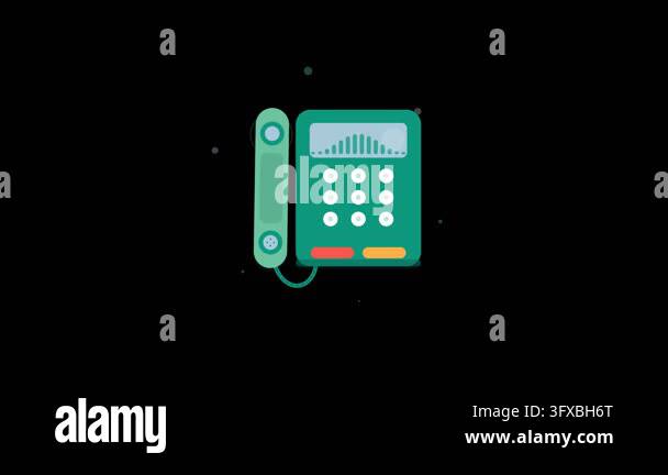 call button icon design vector Stock Video Footage - Alamy