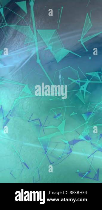 Plexus Vector Graphics Plexus networks and data processing over close up of woman using ...