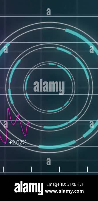 Animation of scope scanning and data processing. Global connections ...