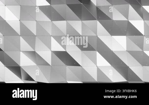 Loop Fed Design 3D render seamless loop of futuristic gray polygon pattern moving ...