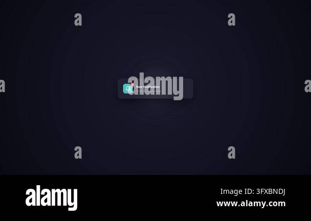 New Notification Bell Alert Card Glassmorphism Popup Animation with ...