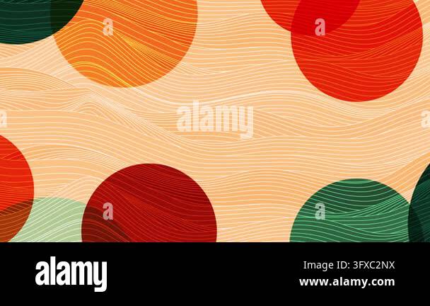 Abstract Circles and Textured Waves Pattern 4K Stock Video Footage - Alamy