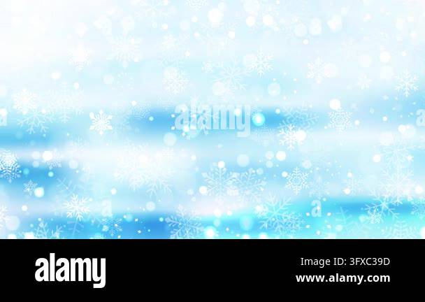 Snow Falling 4k Animation Snowflakes Falling in Blue Gradient 4K Stock Video Footage - Alamy