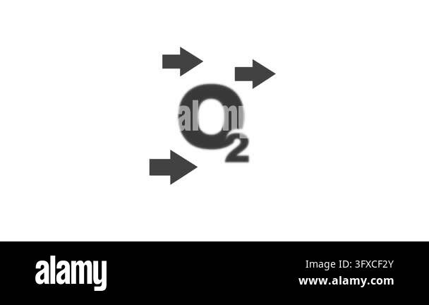 Oxygen transport icon, vector, icon Stock Video Footage - Alamy