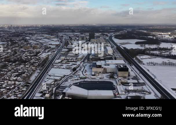 Veldhoven, North Brabant, The Netherlands , January, 4, 2026: Aerial ...