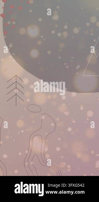 Snow Falling 4k Animation Animation of snow falling over christmas trees in winter scenery ...
