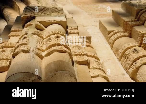 Sunlight penetrated through intricate stone carvings and decorated ...