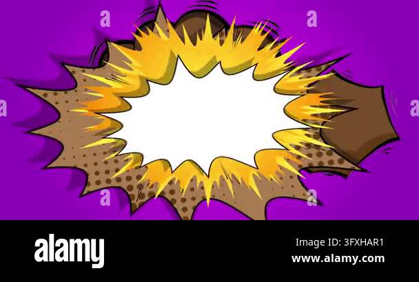Cartoon background animation, comic book backdrop video. Retro comics ...