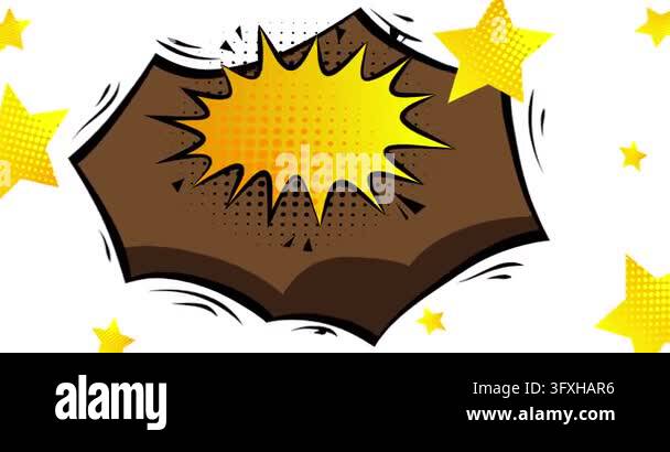 Cartoon background animation, comic book backdrop video. Retro comics ...