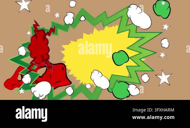Cartoon background animation, comic book backdrop video. Retro comics ...