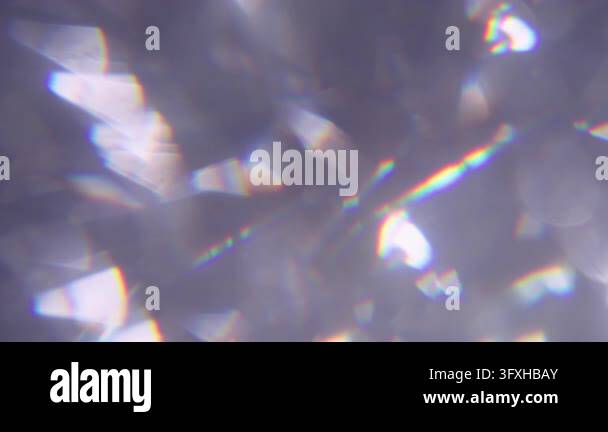 Blur crystal kaleidoscope. Flicker light. Silver blue yellow color ...