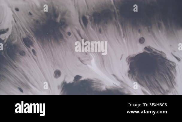 Paint spill. Spatter texture. Blur blue white color paper water round ...