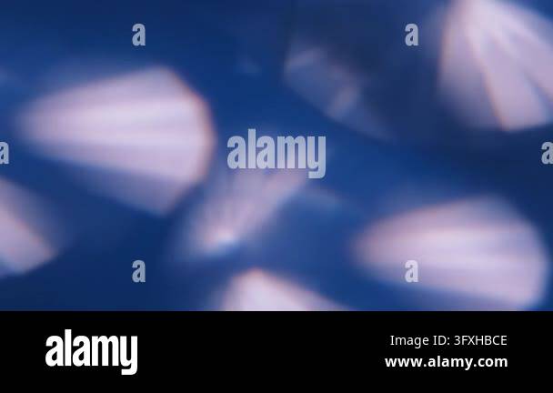 Blur optical twinkle. Glimmer art. Defocused blue white color lens ...