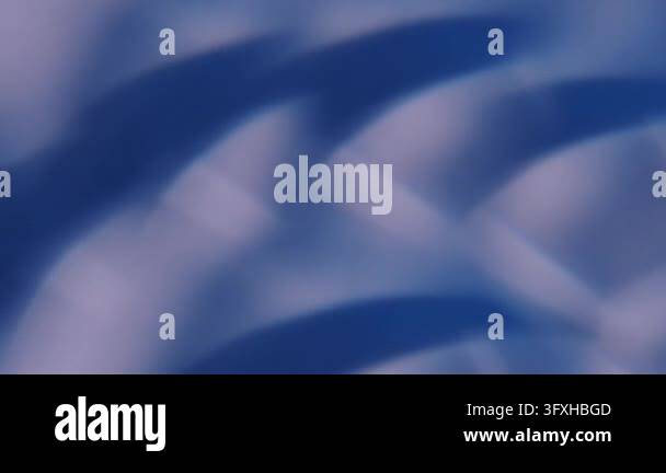 Defocused fractal reflection. Glow light. Blur blue white color lens ...