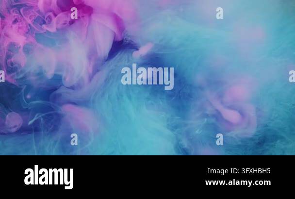 Vapor mix. Defocused stream. Colorful smoke blending pigment blur ...
