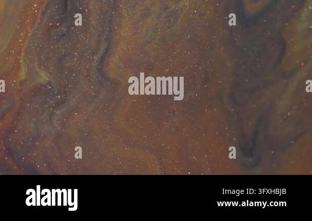Water Ripple Background 4k Paint spatter. Color glitter mix. Defocused orange yellow blue bright ...