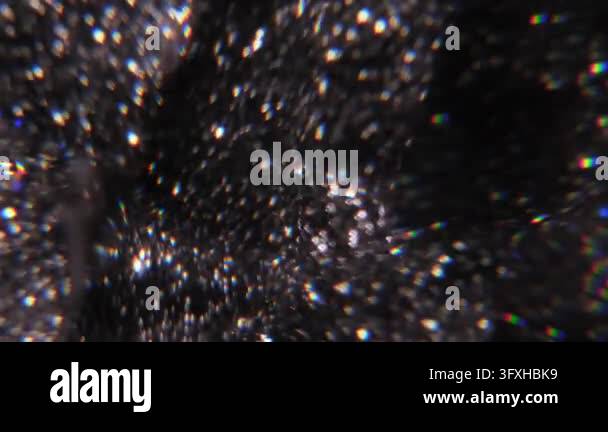 Blur flash. Crystal flare. Defocused purple red blue color optical ...
