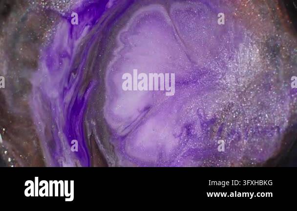 Spatter drop. Acrylic paint splash. Blur purple orange neon color ...