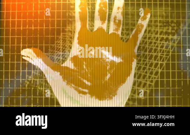 abstract background. glowing lines and dots Stock Video Footage - Alamy