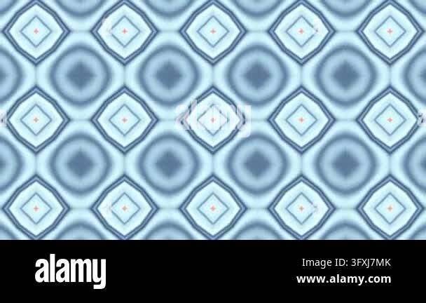 Abstract Blue and Peach Kaleidoscope Pattern Seamless Motion Background ...