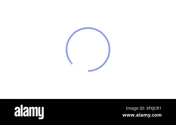 Minimalist white padlock icon inside blue circle on white background ...