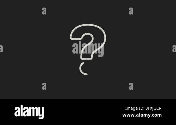 Question Mark Backround Science Look Textured white question mark symbol on dark charcoal background Stock ...