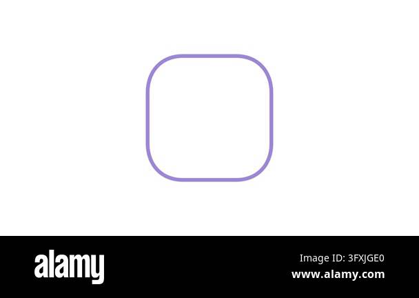 Pulsing Lavender Square Download Icon Animation Stock Video Footage - Alamy