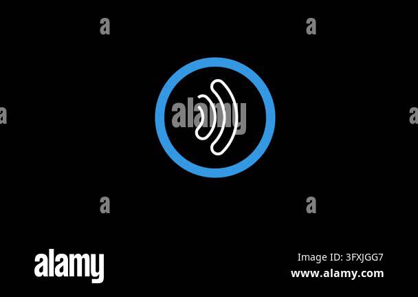 Pulsing Wi-Fi Signal Icon Animation Stock Video Footage - Alamy