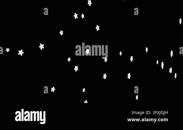 Star Sign Theme Background A pattern of irregular, hand-drawn star shapes arranged across a black ...