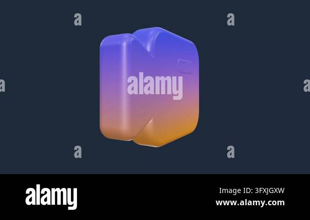 This 3D icon features a stylized video camera with a vibrant color ...