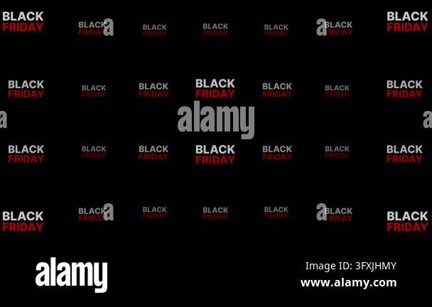 A repeating grid pattern of Black Friday promotional text set against a ...