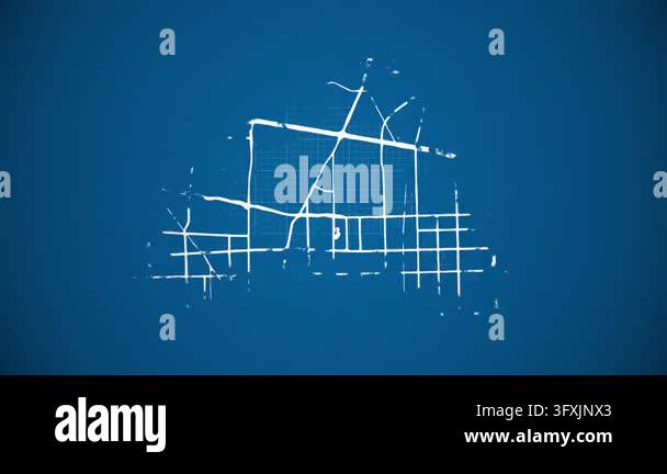 Grid Style In Html Ink reveal animation of Shijiazhuang (Shihkiachwang, Shimen) city ...