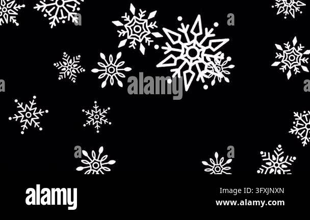 Snowflake falling for Christmas celebration and decoration. Falling ...