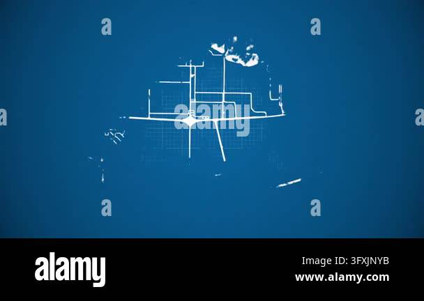 Grid Style In Html Ink reveal animation of Ruwais city, Abu Dhabi, United Arab Emirates ...