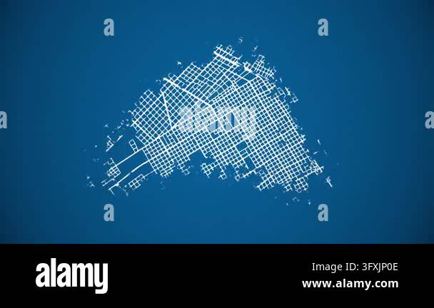 Grid Style In Html Ink reveal animation of Quilmes city, Buenos Aires, Argentina grid map ...