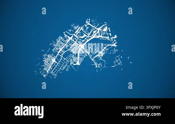 Grid Style In Html Ink reveal animation of Dubai (Dubayy) city, United Arab Emirates, grid ...