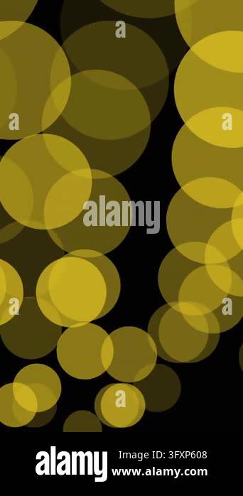 Animation of light spots over black background. social media and ...