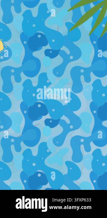 Animation of fish swimming on blue water background. animal and nature ...