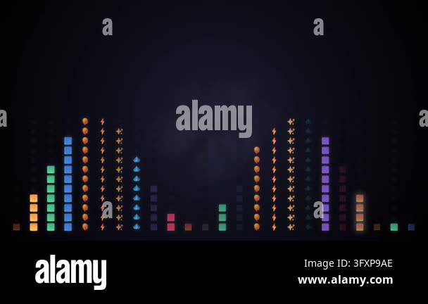 music alizer background. abstract background. vector illustration Stock ...