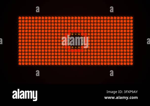 red pixel screen display icon Stock Video Footage - Alamy